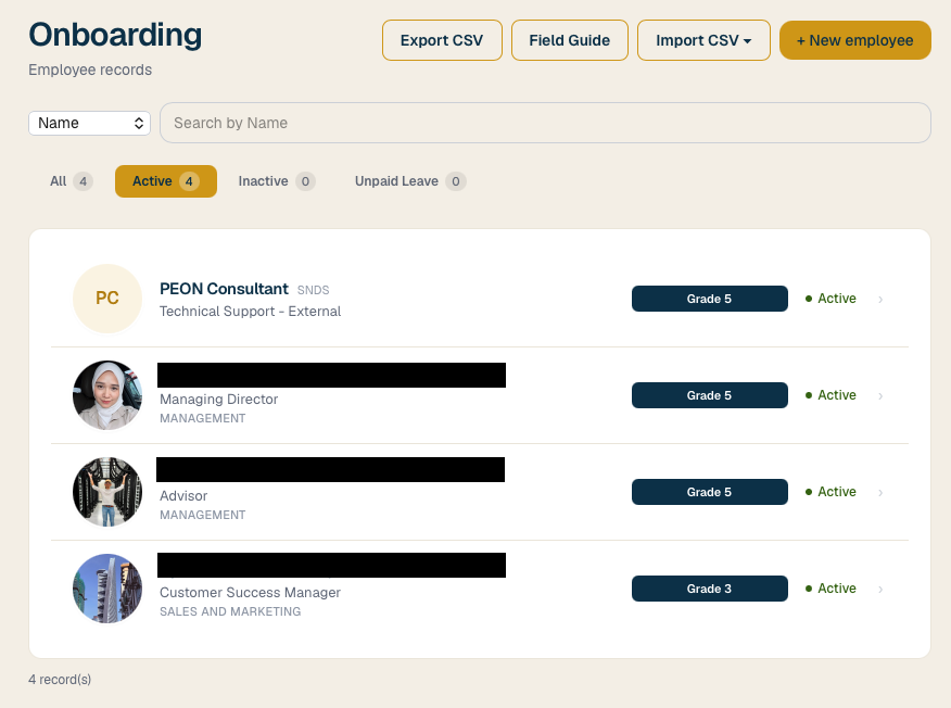 Onboarding